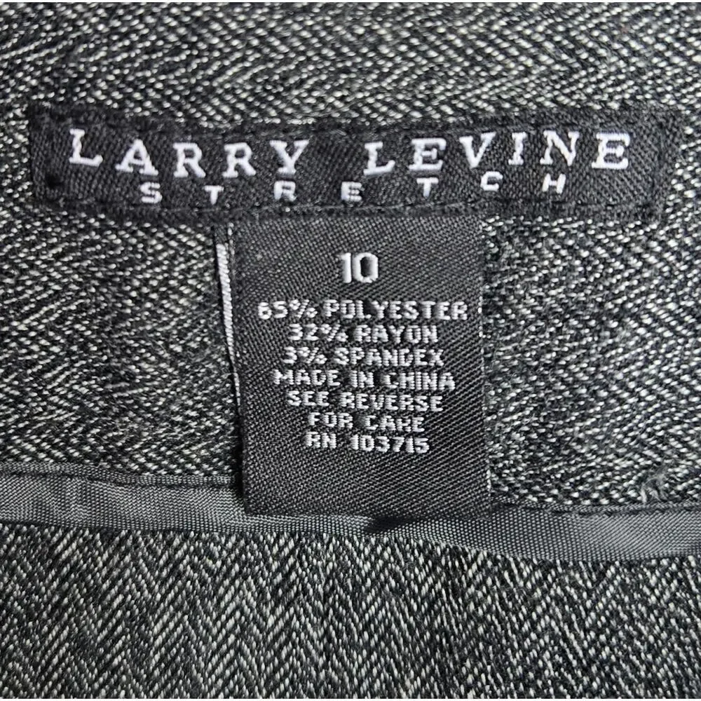 Larry Levine Stretch Charcoal Pencil Skirt Size 10
